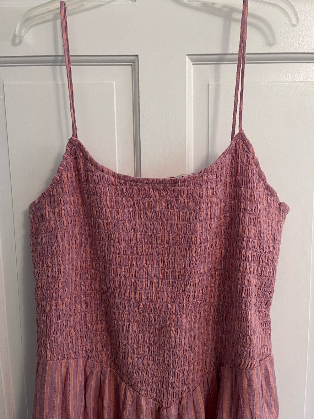 American Eagle Outfitters Orange and Lilac Striped Midi Sundress sz XXL - Picture 2 of 8
